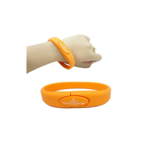 Party Silicone Wristband with USB Flash Drive